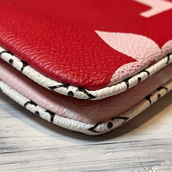 🍀💁🏻♀️Double Zip Pochette - Red Pink Giant🍀💁🏻♀️ - Picture 9 of 16